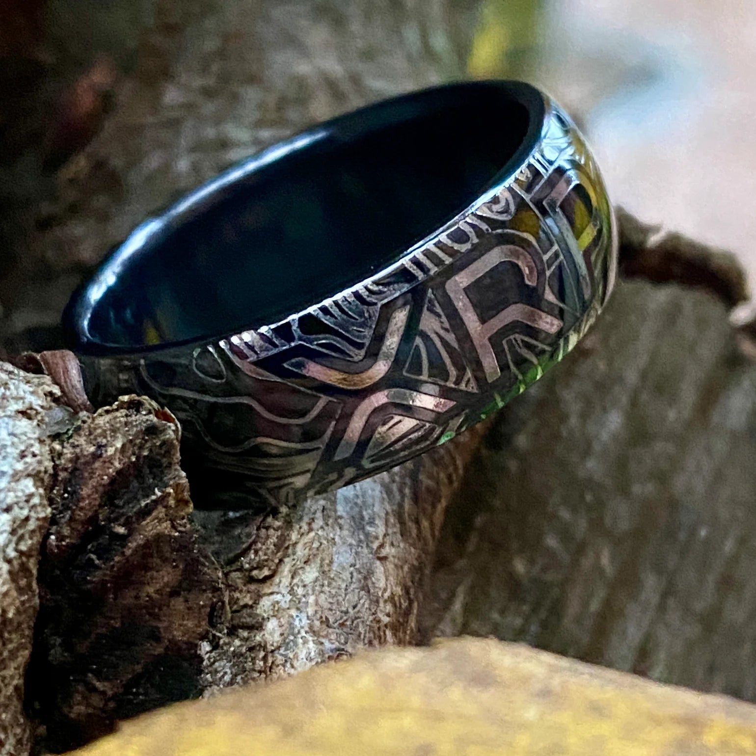 Black Zirconium XRP Ring